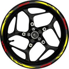 Xmax Kırmızı Yazılı  Sarı Pençe Şeritli