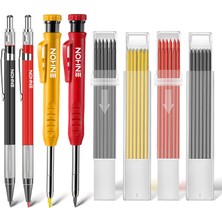 Delixa Mekanik Marangoz Kalem Seti, 40 Yedekli, 4 Adet Derin Delik Ağaç Işleme Kalemleri, Dahili Kalemtıraş