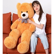 Delixa Papyonlu Sevimli Peluş Şaşkın Ayı 80 cm - Sevgiliye Özel Kahverengi