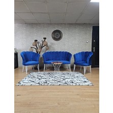 Sevinç Mobilya Gold Kaplama  Tel Ayak Papatya Çay Seti Koltuk Takımı , Balkon, Salon, Ofis, Cafe Koltuk Takımı