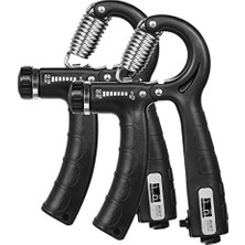 Delixa Huıop Sayaç ile 2 Adet El Kavrama Güçlendirici 5-60KG Ayarlanabilir Direnç Fitness El Egzersizi Kas