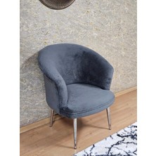 Sevinç Mobilya Tekli Teddy Krom Kaplama Sivriltme Ayak Çay Seti Koltuk Tekli Berjer , Balkon, Salon, Ofis