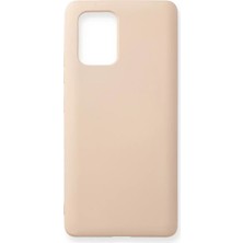 Uravas Store Galaxy A91 / S10 Lite Kılıf Nano Içi Kadife Silikon - Pudra