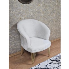 Sevinç Mobilya Tekli Teddy Gold Kaplama Telli Ayak Çay Seti Koltuk Tekli Berjer , Balkon, Salon, Ofis