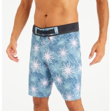 Decathlon Erkek Uzun 20" Deniz Şortu/ Boardshort - Mavi - Desenli - Yıngyang 900
