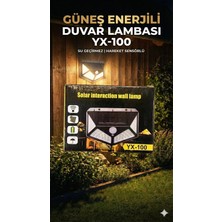 Uravas Store 100 LED Dış Mekan Solar Aydınlatma Fotoselli Solar Lamba Hareket Sensörlü