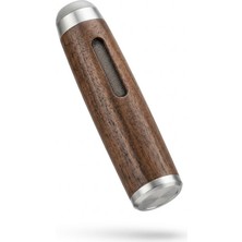 BayMusK Teknoloji Ahşap Metal Başlıklı Taşınabilir Araç Ofis Için Küllük Araç Içi Küllük Ahşap Kül Tablası