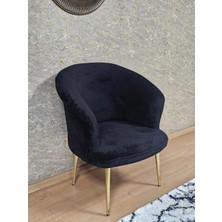 Sevinç Mobilya Tekli Teddy Gold Kaplama Sivriltme Ayak Çay Seti Koltuk Tekli Berjer , Balkon, Salon, Ofis