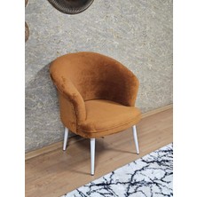 Sevinç Mobilya Tekli Teddy Beyaz Boyalı Sivriltme Ayak Çay Seti Koltuk Tekli Berjer , Balkon, Salon, Ofis