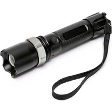 Zemira KM-110 Profesyonel Şarjlı El Feneri Ledli+Flashlight+Zoom Özellikli Aparatlı 6 Parça Full Set