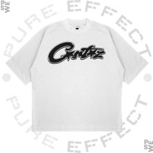 Pure Effect Unisex Oversize Corteız 3D Baskılı Boxy Fit Kalın Kumaşlı T-Shirt