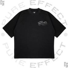 Pure Effect Unisex Oversize Credıt Card Not Cheap Baskılı Boxy Fit Kalın Kumaşlı T-Shirt
