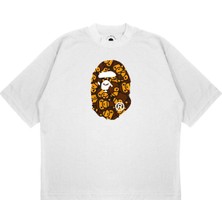 Pure Effect Unisex Oversize Bathıng Mılo Entegre Baskılı Boxy Fit Kalın Kumaşlı T-Shirt