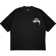 Pure Effect Unisex Melek Bılardo Topu Baskılı Boxy Fit Kalın Kumaşlı T-Shirt