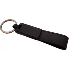 Zemira Metal Deri Siyah Anahtarlık