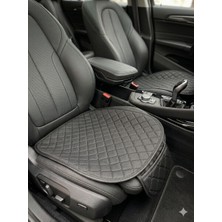 Araba Minder Seti - Koltuk Koruma Kılıfı - (Cepli) 3 Parça - Siyah-Siyah