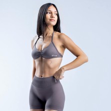 Dfyne Acı Kahvesi Seamless Bra - Minimalist Açık Sırt Detaylı