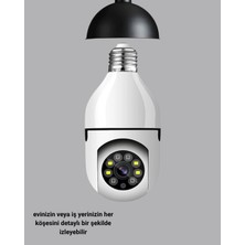 Balcali Akıllı Duy Kamera 360 Derece Dönebilir ve Ptz Teknolojili - DE0024-5JVPZ8