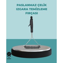 Zemira Uzun Saplı Paslanmaz Çelik Izgara Temizlik Fırçası