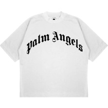 Pure Effect Unisex Palm Angels Classıc Baskılı Boxy Fit Kalın Kumaşlı T-Shirt