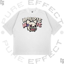 Pure Effect Unisex Oversize Nourıc Baskılı Boxy Fit Kalın Kumaşlı T-Shirt