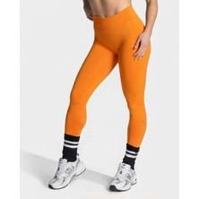 Teveo Turuncu Lift Leggings - Yüksek Bel Şekillendirici Spor Tayt