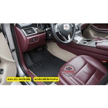 REIHMANN Mercedes E Serisi W214 2023-2024-2025 Oto Paspas 5 Parça Siyah Kesilebilir Kaymaz Taban Pvc Araç Paspas Seti Yerli Üretim