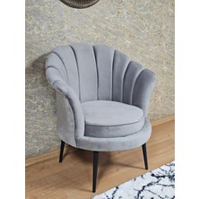 Sevinç Mobilya Tekli Istiridye Siyah Boyalı Sivriltme Ayak Çay Seti Koltuk Tekli Berjer , Balkon, Salon, Ofis