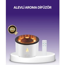 Uravas Store 3D Alev Efektli Hava Nemlendirici – Uzaktan Kumandalı 8 Saat Çalışma Süreli