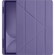 Uravas Store Ipad 11 (2024) Kılıf Kalemlikli Hugo Tablet Kılıfı - Mor