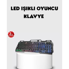 Uravas Store Rgb Aydınlatmalı Klavye Mouse Seti – USB Bağlantılı, Türkçe Q, Ayarlanabilir Dpı, Ergonomik Yapı