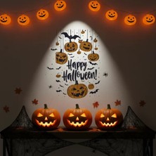 Uravas Store Halloween Temalı Balkabaklı Duvar Sticker Seti