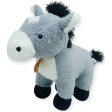 Zemira Peluş Hayvanlar Sesli 30 cm At - Gri - 1 Adet