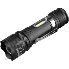 Zemira GD-350 USB Şarjlı Mıknatıslı Zoomlu El Feneri