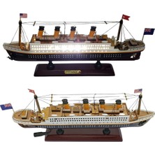 Dünyadan Hediyeler Özel Tasarım Ahşap Işıklı Titanik Gemi ALK4613