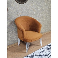 Sevinç Mobilya Tekli Teddy Beyaz Boyalı Telli Ayak Çay Seti Koltuk Tekli Berjer , Balkon, Salon, Ofis