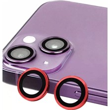 Uravas Store Iphone 13 Raze Metal Kamera Lens - Kırmızı