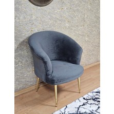 Sevinç Mobilya Tekli Teddy Gold Kaplama Sivriltme Ayak Çay Seti Koltuk Tekli Berjer , Balkon, Salon, Ofis