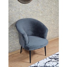 Sevinç Mobilya Tekli Teddy Siyah Boyalı Sivriltme Ayak Çay Seti Koltuk Tekli Berjer , Balkon, Salon, Ofis