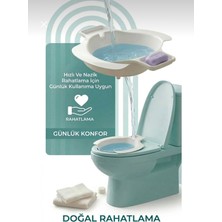 Belirtilmemiş Oturmalı Lavman Seti Bağırsak Temizleme Kabı Portatif Tuvalet Üstü Lavman Aparatı Hemoroid Kabızlık Rahatlatıcı Hijyenik Lavman Kabı