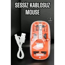 Uravas Store Kablosuz Mouse 5.0 Bluetooth Bağlantılı USB Girişli