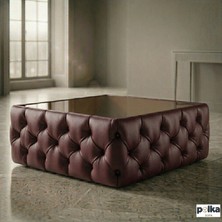 Polka Sofa Retro Deri Serisi Orta Sehpa