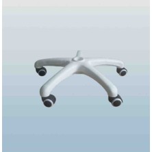 Sandofis Beyaz Plastik Ayak+Çift Renk Teker