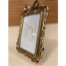 Resim Çerçevesi Dikdörtgen Fiyonk Model Renk Antik Altın 13X18 cm