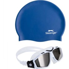 Slazenger Junior Yüzücü Gözlüğü Mırror Gl7 Smokewhitewhitblk+Bone(Unisex)