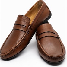 Darkwood-Erkek Loafer-Günlük Ayakkabı-Natürel Taba Renk Deri