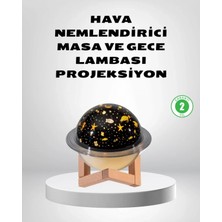 Marsilyan- USB Projeksiyon Gece Lambası ve Hava Nemlendirici – Aromaterapi Destekli, Taşınabilir Mini
