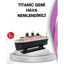 Marsilyan- Ultra Sessiz Titanik Gemi LED Işıklı Aroma Difüzörü Oda Nemlendirici