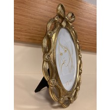Resim Çerçevesi Oval Fiyonk Model 13X18 Renk Antik Altın