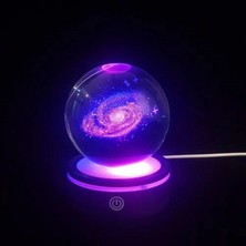 Marsilyan Usb'li Samanyolu Tasarımlı Dönen Cam Küre